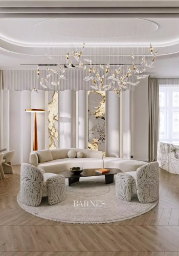 3-bedroom luxury apartment with balcony and magnificent panoramic view at March 15. Square