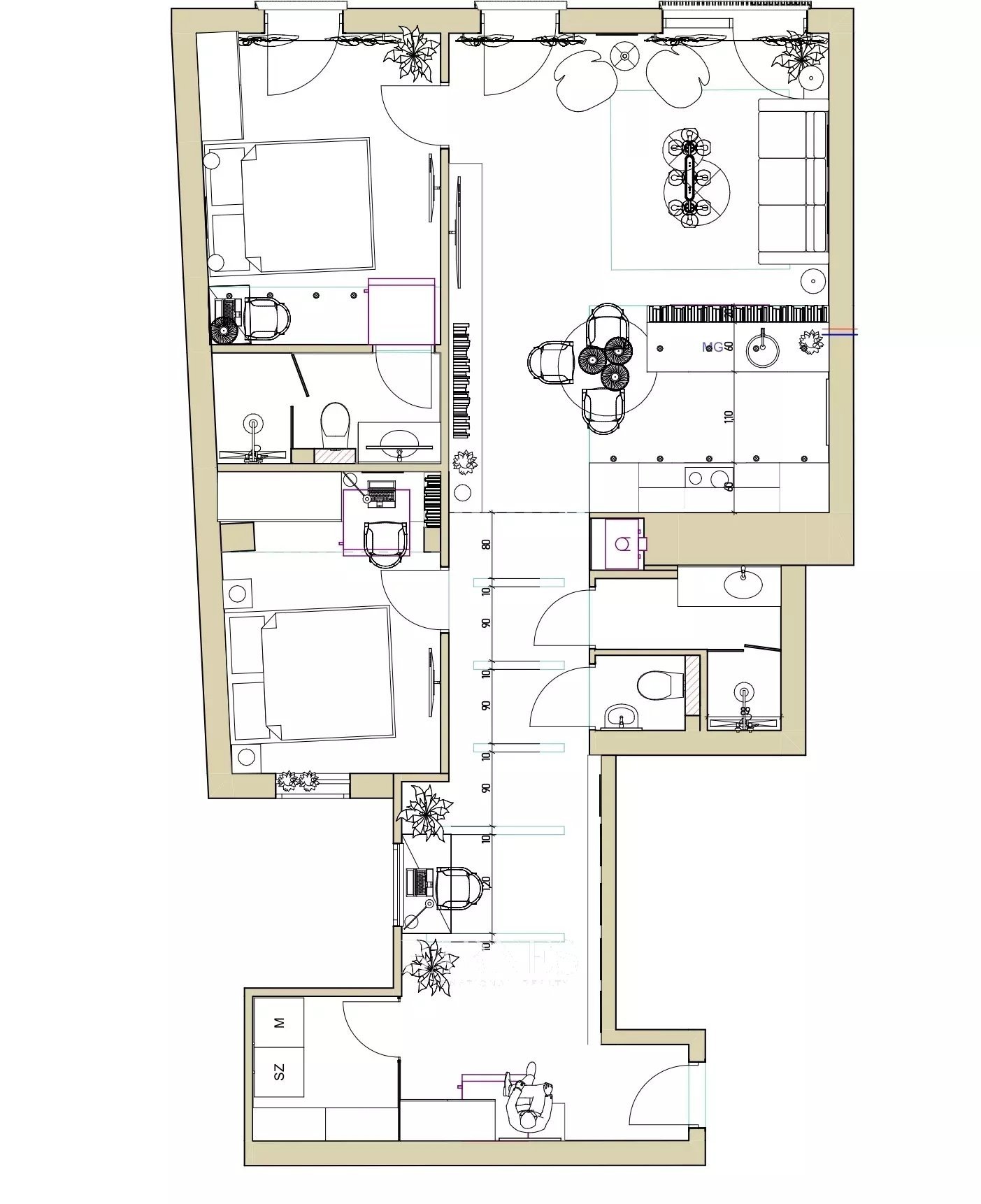Kiadó két-hálós lakás a Liszt Ferenc tér közelében - picture 6