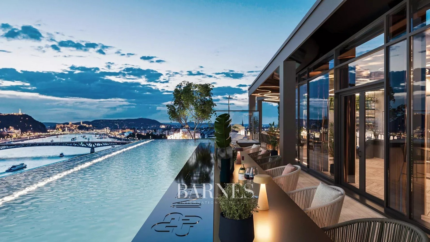 Infinity Residence: eladó 3 hálós luxus, dunai panorámás apartman pazar terasszal a város felett - picture 22