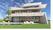 Unfinished minimal-style, panoramic luxury villa for sale in XI. district