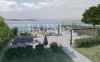Örök panorámás penthouse, saját vízparttal és privát stranddal